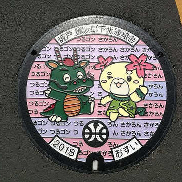 埼玉県坂戸市のカラーマンホール