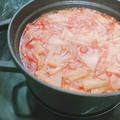 ごちレポ～misyaさんのもち麦と混載のトマトスープを作ってみた、、、にゃ♡(=^・^=)!