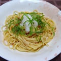 梅と大葉のノンオイル和風パスタ