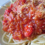 ミートソースパスタ