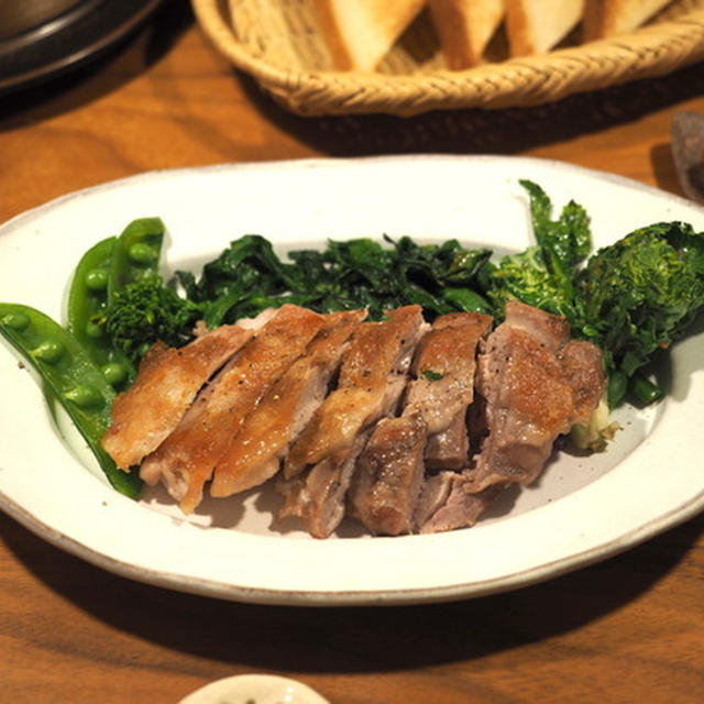 たかシェフに教わったチキンのグリルの夜ごはん