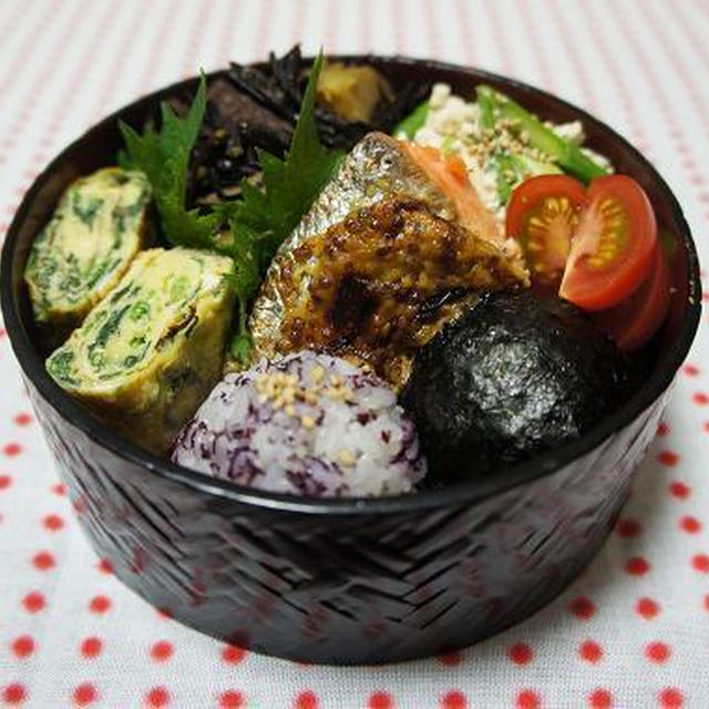 お弁当×鮭の味噌マスタード焼き