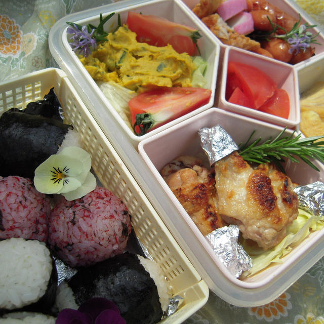 お花見弁当と桜～♪