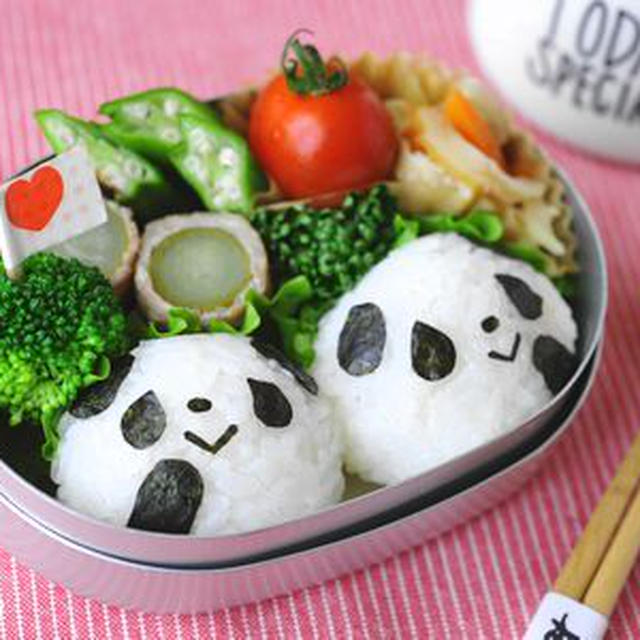 【連載】レシピブログ「パンダおにぎりのお弁当」