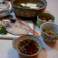 のどくろの干し魚＆菜の花入り湯豆腐 by みなづきさん