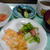 今日の自分用朝ご飯、明太子オムレツとかジャガイモと新玉ねぎの味噌汁とかキャベツとベーコン炒めとか♪