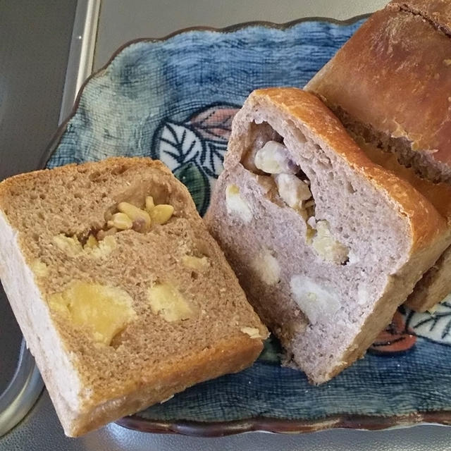 栗と全粒粉の食パン🌰🍞