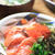 高菜プラスの鮭とイクラの親子丼