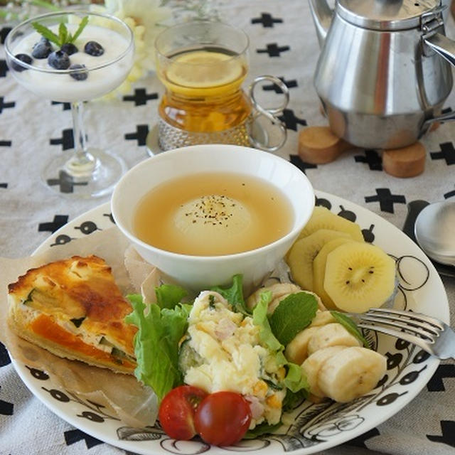 キッシュでワンプレートブランチ