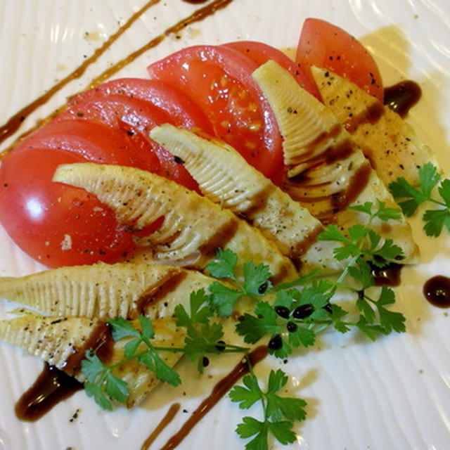 赤ワインに合わせた前菜☆焼きタケノコ～☆☆☆