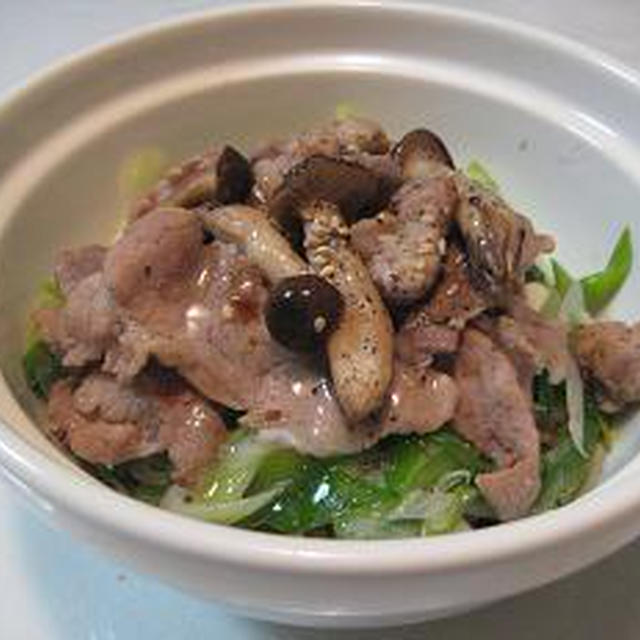 簡単☆塩ダレねぎ豚丼