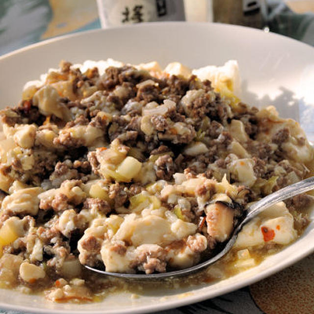 お家にあるお味噌で作る麻婆豆腐丼