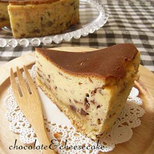 刻みチョコレートのチーズケーキ