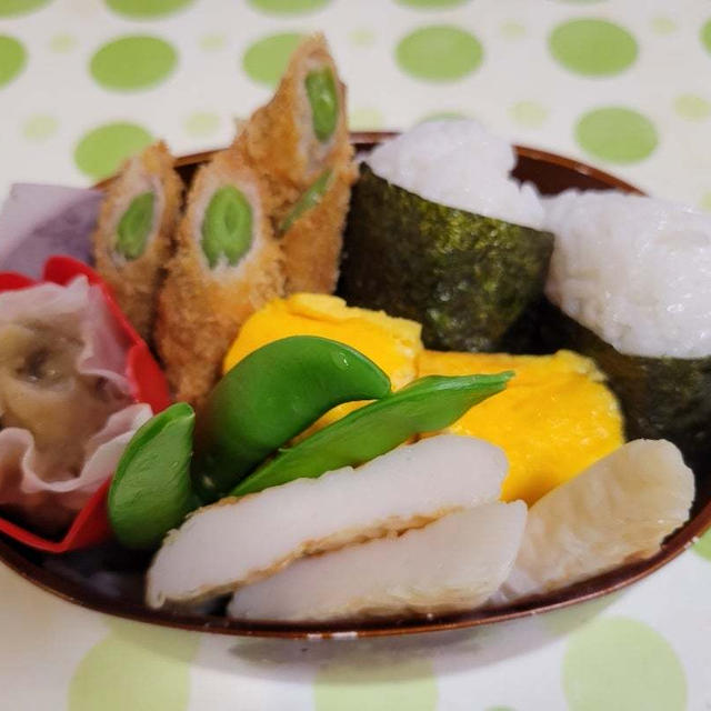 肉巻きインゲン豆のフライ