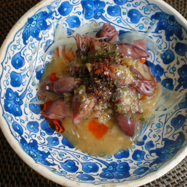 ほたるいかの食べラー酢味噌和え