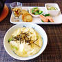 まったりほっこりの豆腐入り味噌雑炊バター風味♪