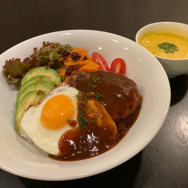 【昨日の晩ごはん☆手抜きロコモコ丼！】