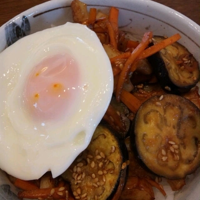 簡単なす味噌丼