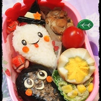 ハロウィン～白黒おばけちゃんのお弁当♪