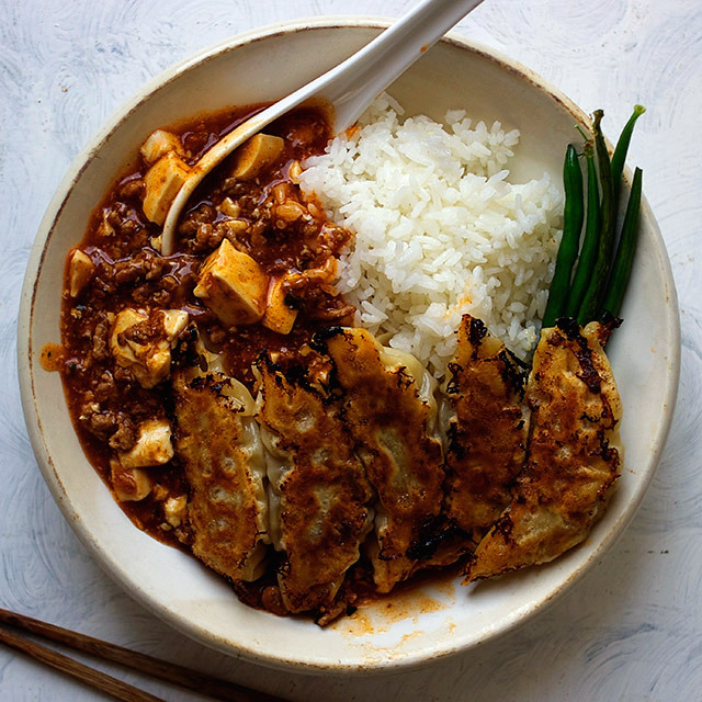 Gyoza Rice Bowl