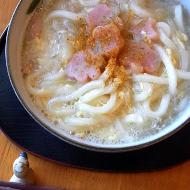 風邪に☆あったかダブルたまうどん