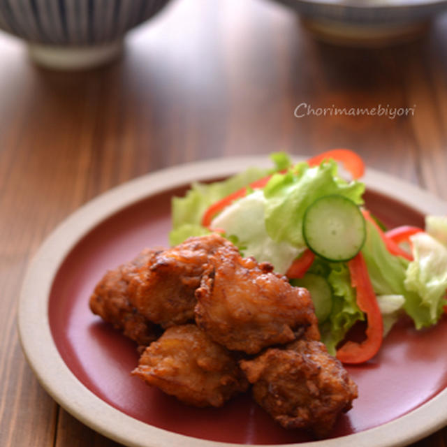 カリっと衣-鶏の香り唐揚げ。とピューロランド（※参考）。