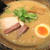 越後秘蔵面　無尽蔵　豚骨醤油らーめん　＜とろ～りあんがたまりません♪鶏肉と白菜とえのきのうま煮＞