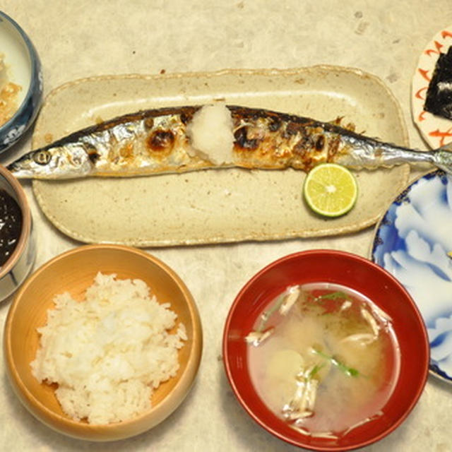 この秋　初の秋刀魚