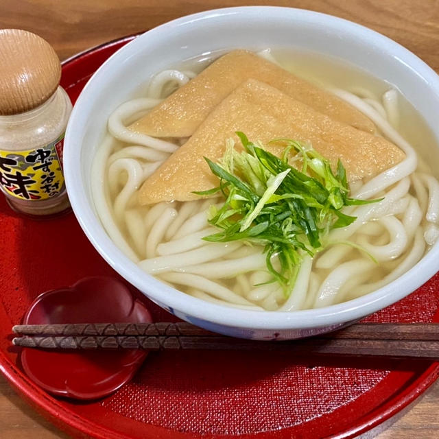 きつねうどん と 楽しい工作 ♪