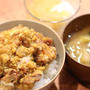 から揚げリメイクで親子丼な晩ごはん( *´艸｀)
