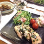 鯖のガーリックバター醤油と新玉ねぎのごま酢和え