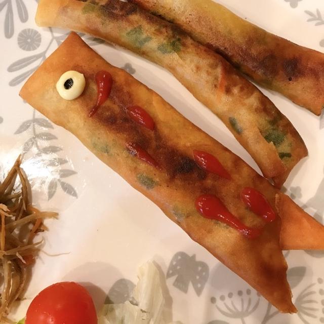 こどもの日。春巻き。キャッチボール。