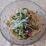 たっぷり薬味のぶっかけそうめん