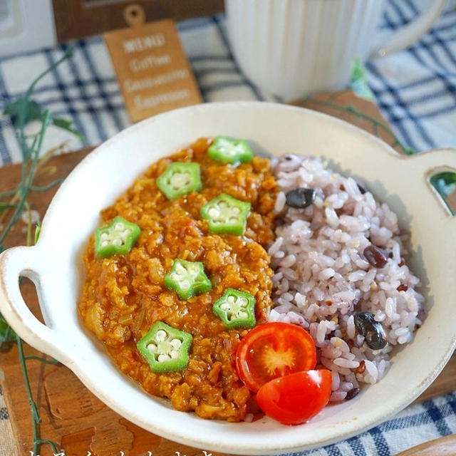 家族もお気に入り♪ヘルシーでスパイシーな『大豆ミートのキーマカレー』（タイアップ）＆京都続き