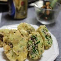 簡単美味しいおつまみ！たっぷりにらの餃子風天揚げ