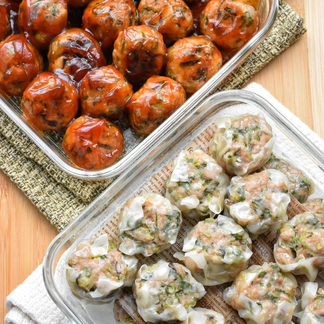【1つの肉ダネde2レシピ】♡絶品♡焼売と肉団子♡レシピあり♡