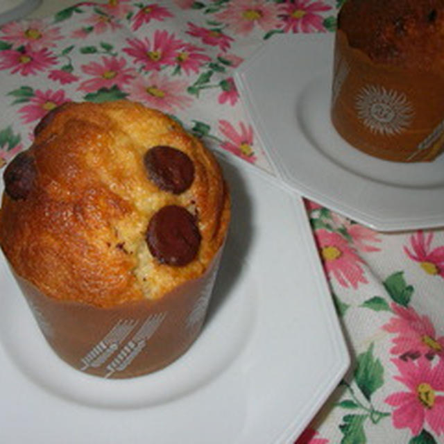ホットケーキミックスでチョコバナナマフィン