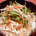 蒸し鶏の塩生姜丼