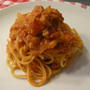 蟹のクリームトマトパスタ