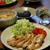 鶏チャーシュー と ふかひれスープ。