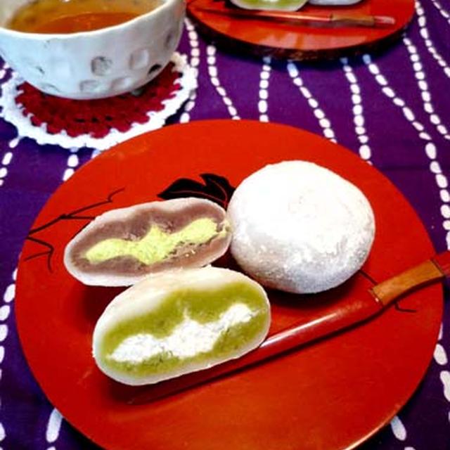 ずんだ＆抹茶生クリーム大福☆激うま〜！！