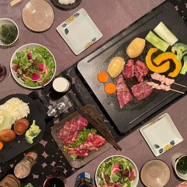 焼き肉の夜ごはんと、久々ケンタッキー♪