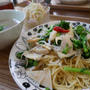 たけのことしらすのパスタ、昨日の昼ごはん#本日のおうちごはん
