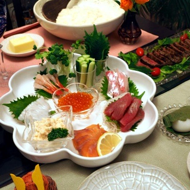 こどもの日の簡単手巻き寿司他