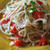 玉ねぎとハムのパスタ