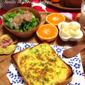 なんとか作った朝ごはん