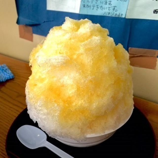 日光で天然氷のかき氷と餃子っ♪ ＠ 松月氷室＆正嗣