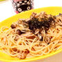 しめじと豚肉の明太子スパゲティ