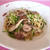250.空芯菜の芽と砂肝のパスタ