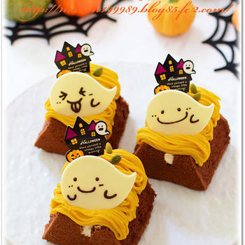 ハロウィン★パンプキンモンブランサンド